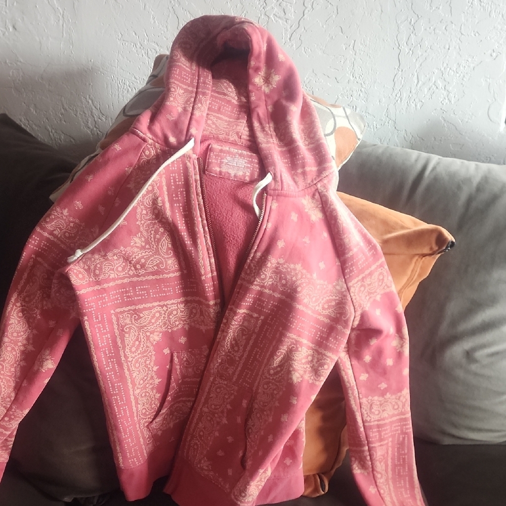 Pink Patterned Hoodie - Picture 3 of 3